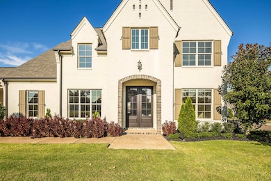 View of front facade with a front lawn