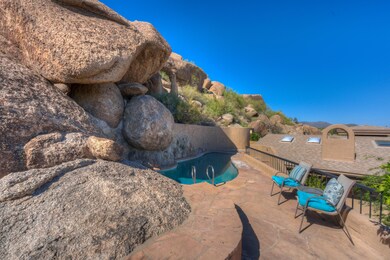 pools nestled in boulders