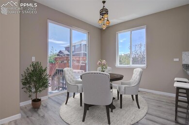 Virtually Staged Dining Space