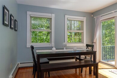 A dining area is opposite the...