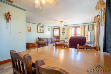 Dining room with light hardwood / wood-style floor