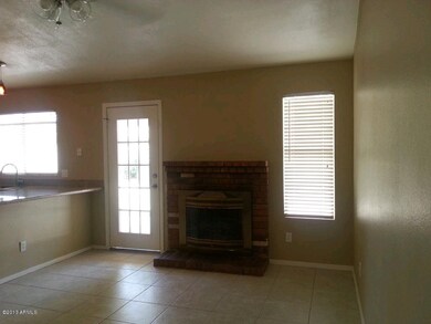 family room with fireplace