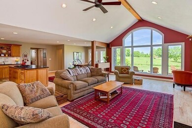 Great Room with Floor to Ceiling Windows