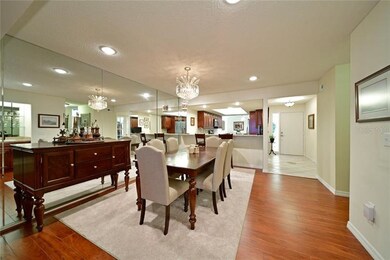 Expansive Dining area!  Recessed lights and chande