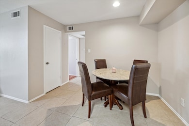 Dining table and 4 dining chairs fit easily and wi