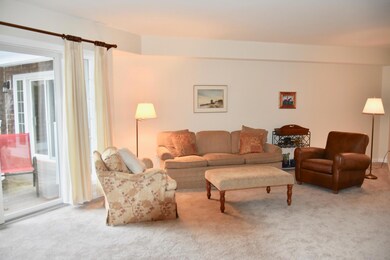 Living room and patio