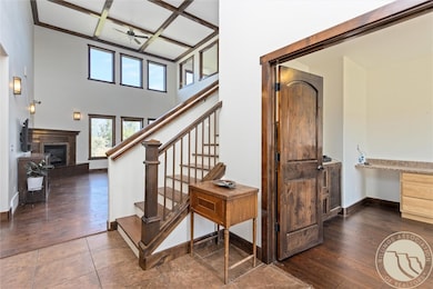 Front door view with office to the right