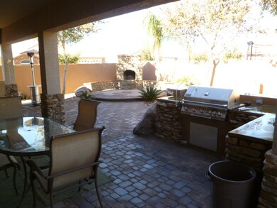 Fire place and build in bbq