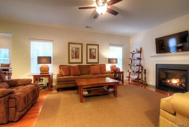 Family Room. Gas logs ready for those chilly winte