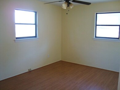 Ceiling fan and laminate, large reach-in closet