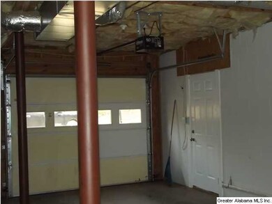 Lots of room in the 2 car garage.