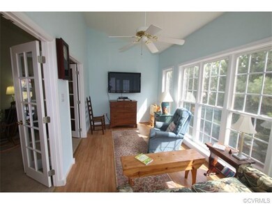 Florida room with Pergo type floors