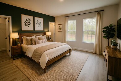 Master bedroom - virtually staged