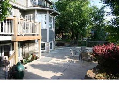 Back view of home from mid level deck. This home b