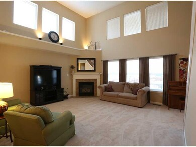 Great Room. The two story family room allows plenty of natural light and gives the home a custom feel with all the windows.  The neutral color palette of throughout the home makes it move-in ready.
