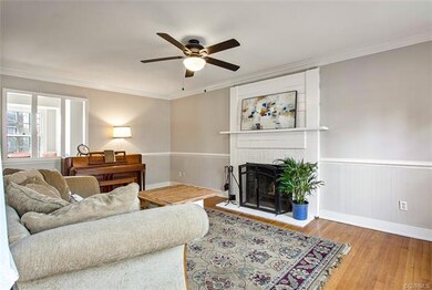 Wood burning fireplace for cozy, snowy nights and 