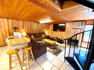 View of Kitchen and Living Room.