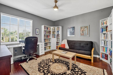 One of the 4 bedrooms on 2nd floor used as a study/office.
