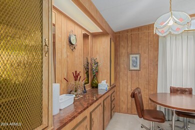 Dining area and built in hutch