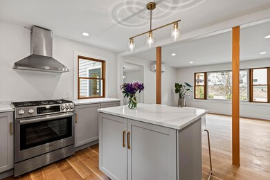 Kitchen to living and dining
