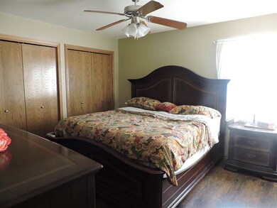 Master bedroom has two large closets