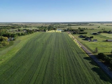 Aerial view of cross-streets
