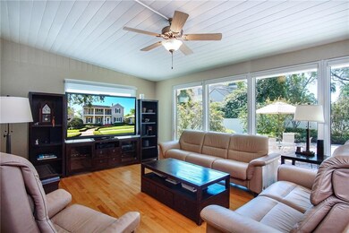Bright and sunny family room.
