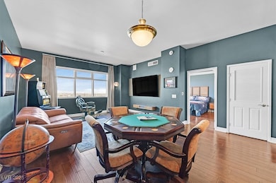 Dining space featuring hardwood / wood-style floor