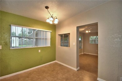 Dinette area with bonus room off to the right