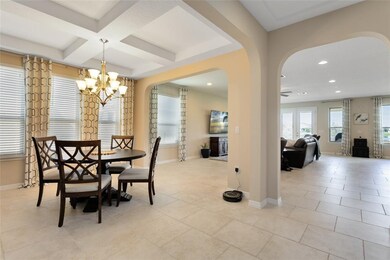 Beautiful large Dining Room with Tray Ceilings