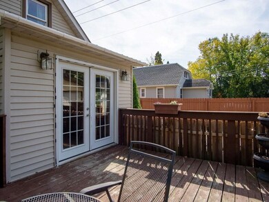 The back deck is solid and enters into the dining