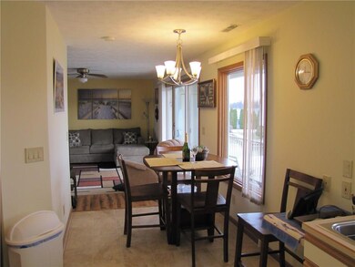 Dining room open to living area
