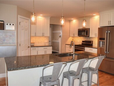 Granite topped island seating