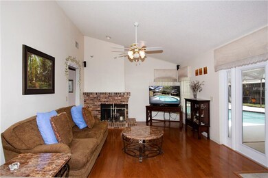 Open floor plan with kitchen opening to family roo