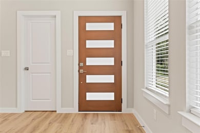 Entrance foyer with healthy amount of natural lig