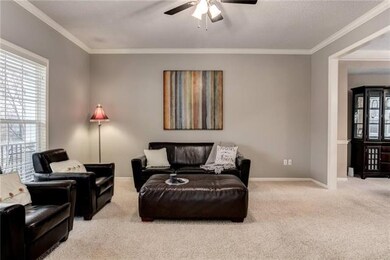 Living room off of entry way