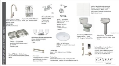 Design selections.  Home is under construction and