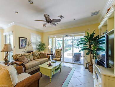 Great Room with diagonal tile, designer furnishing