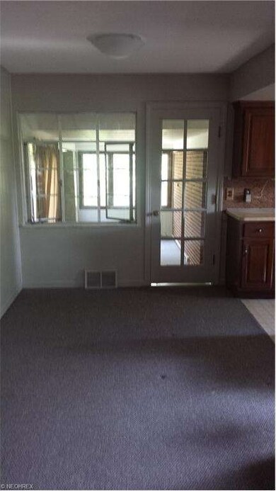 Dining Room with new carpet