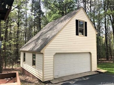 Detached garage lending more parking and storage o