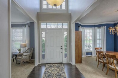 Soaring 2 story entry for a spacious foyer. New HV