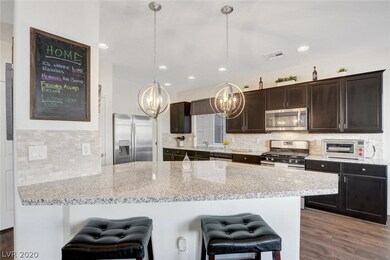Kitchen island is the centerpiece of the downstair