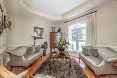 Living room with hardwood flooring and natural lig