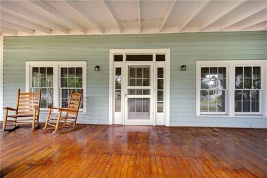 Large comfortable rocking porch