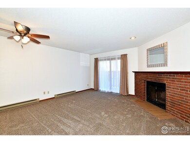 Living room with back patio access