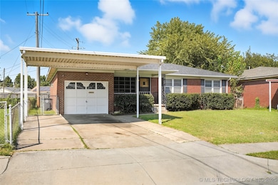 One car garage with extra carport parking