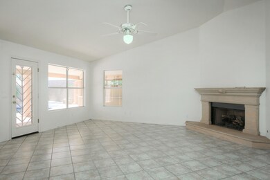 Family room with gas fireplace