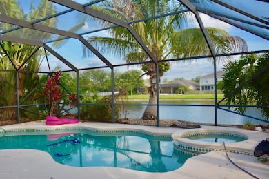 Screened In Pool with Safety Gate