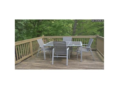 Rear deck over looking Eagle Creek.
