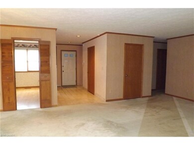 View of floor plan from dining area showing front 